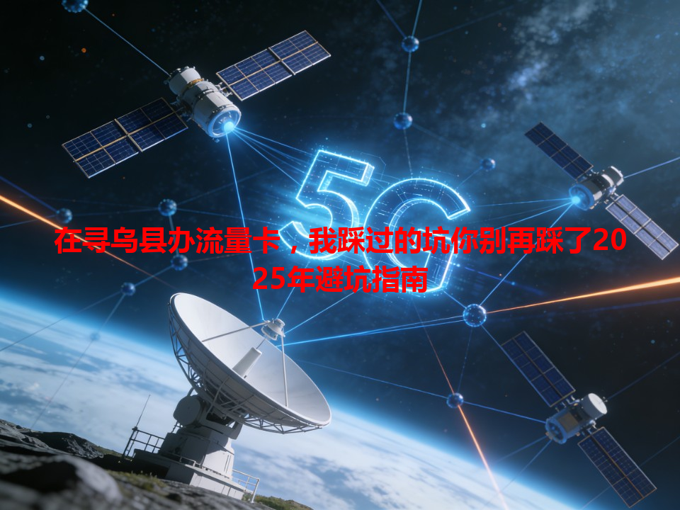 在寻乌县办流量卡，我踩过的坑你别再踩了2025年避坑指南