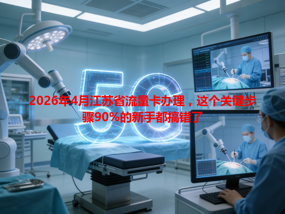 2026年4月江苏省流量卡办理，这个关键步骤90%的新手都搞错了