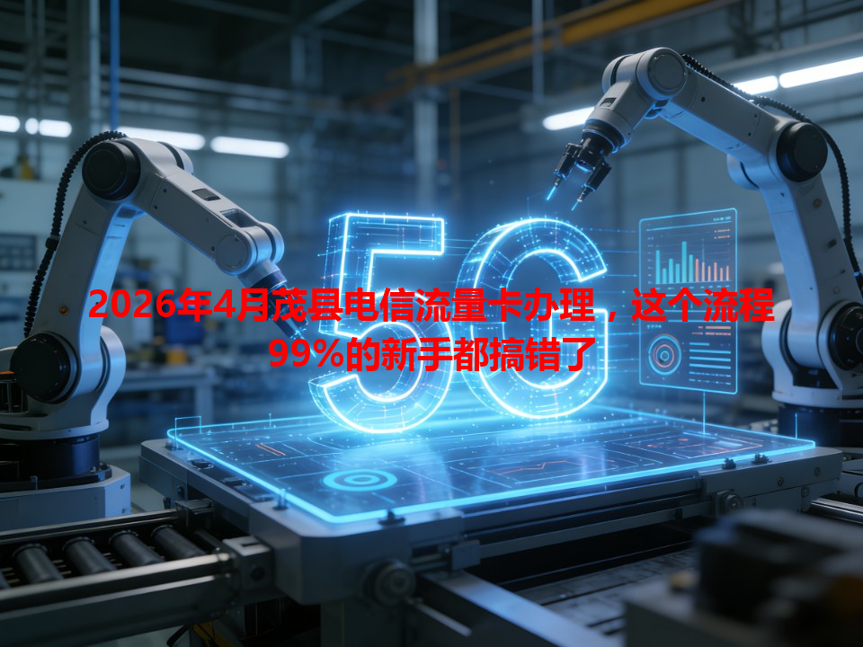 2026年4月茂县电信流量卡办理，这个流程99%的新手都搞错了