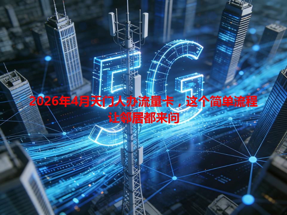 2026年4月天门人办流量卡，这个简单流程让邻居都来问