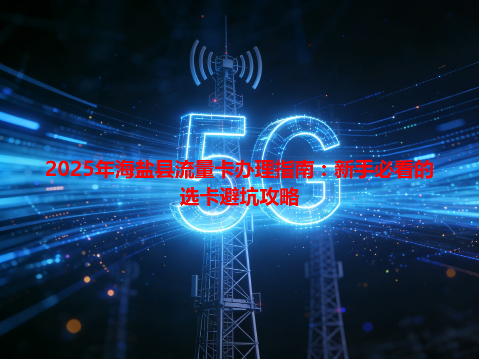 2025年海盐县流量卡办理指南：新手必看的选卡避坑攻略
