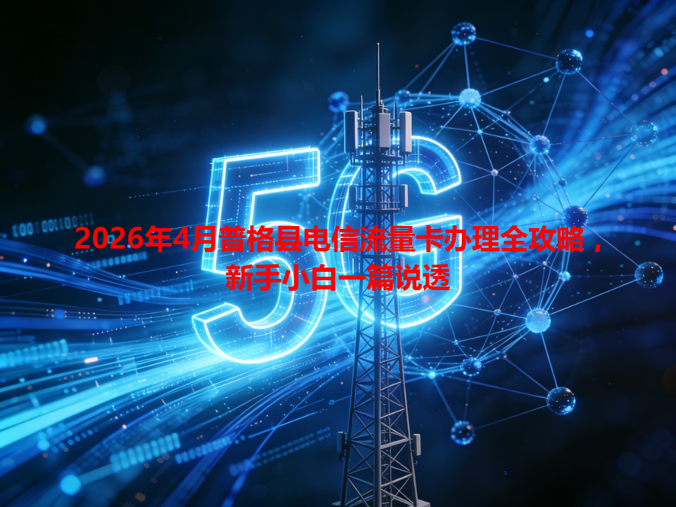 2026年4月普格县电信流量卡办理全攻略，新手小白一篇说透