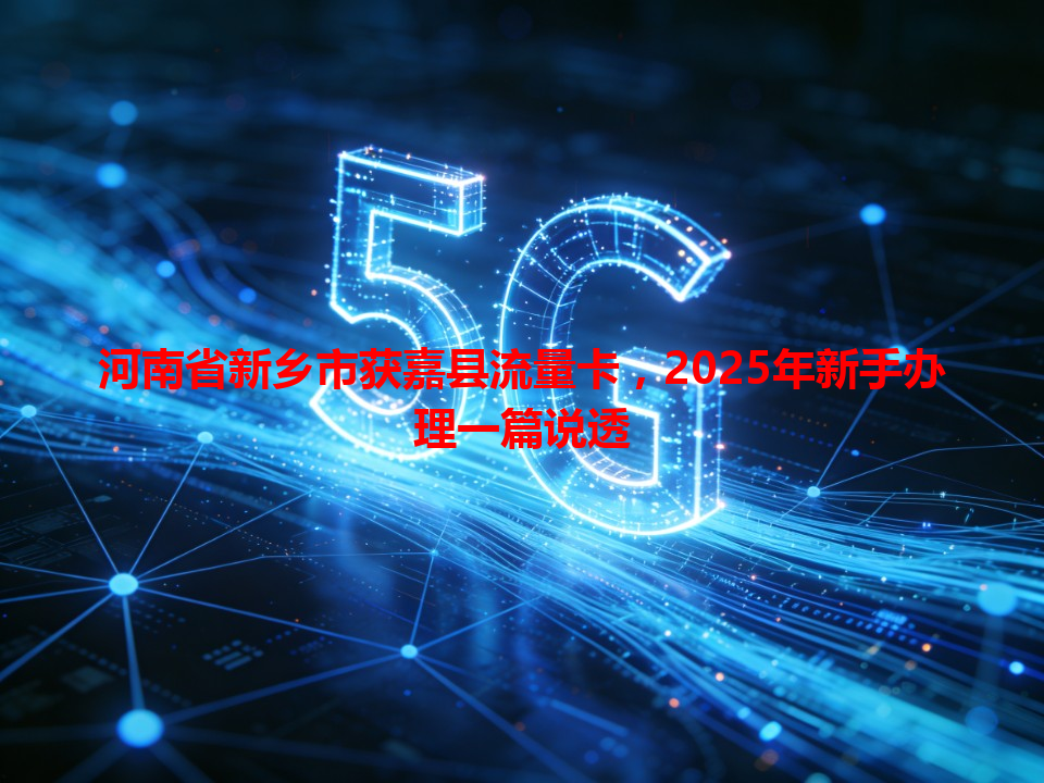 河南省新乡市获嘉县流量卡，2025年新手办理一篇说透