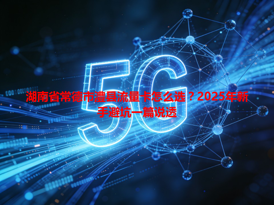 湖南省常德市澧县流量卡怎么选？2025年新手避坑一篇说透