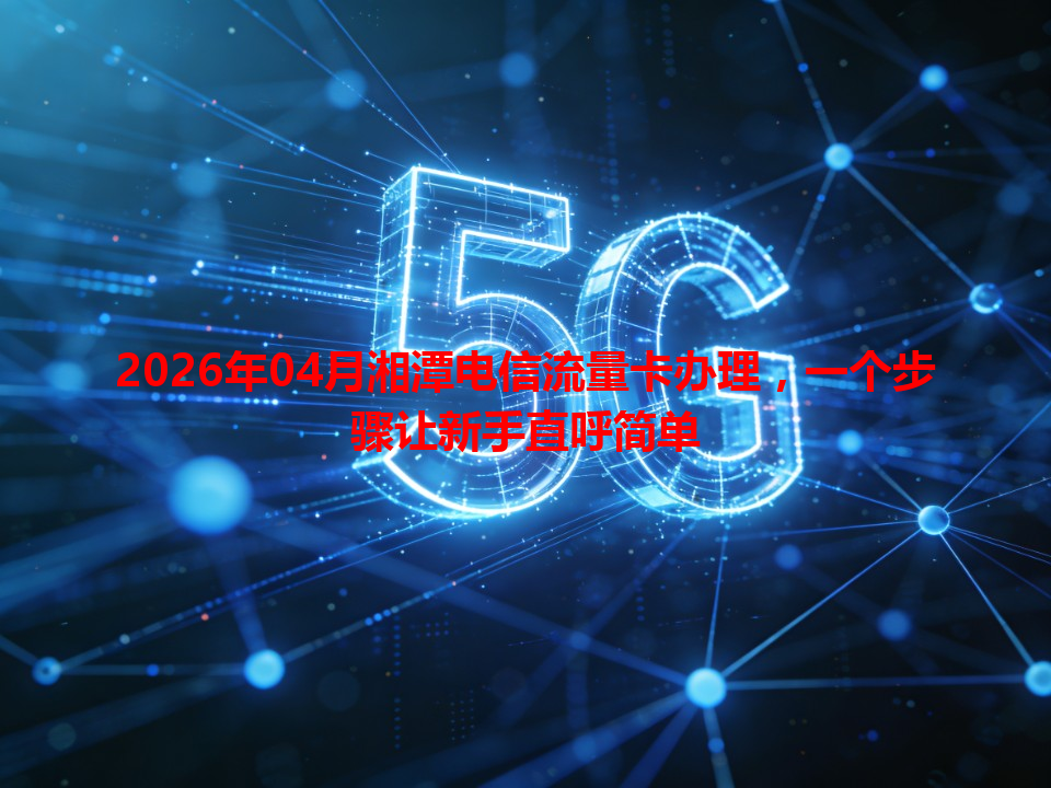 2026年04月湘潭电信流量卡办理，一个步骤让新手直呼简单