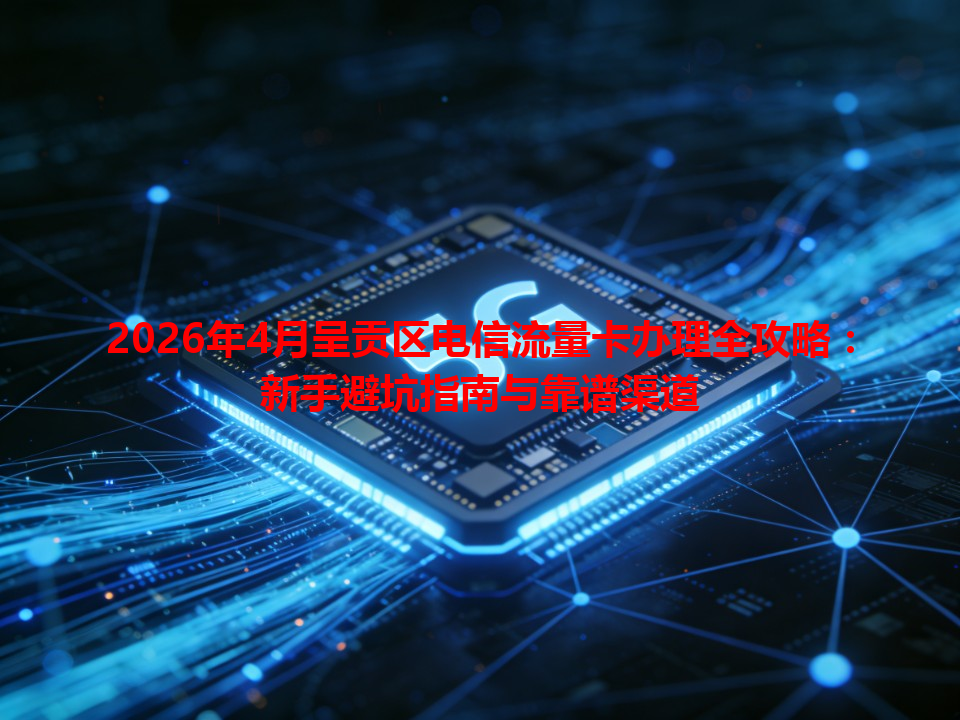 2026年4月呈贡区电信流量卡办理全攻略：新手避坑指南与靠谱渠道