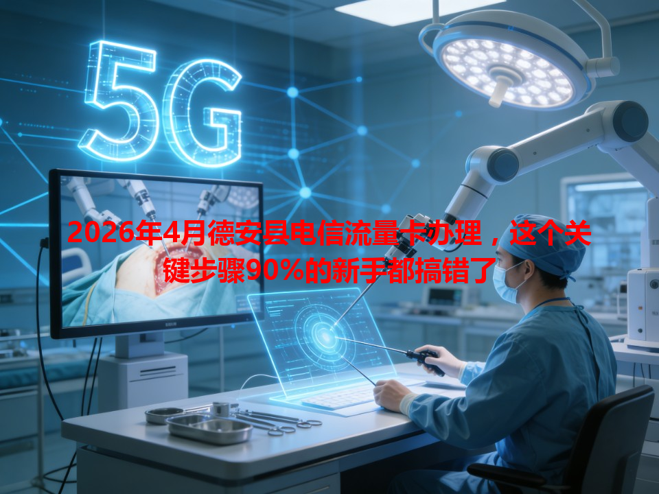 2026年4月德安县电信流量卡办理，这个关键步骤90%的新手都搞错了