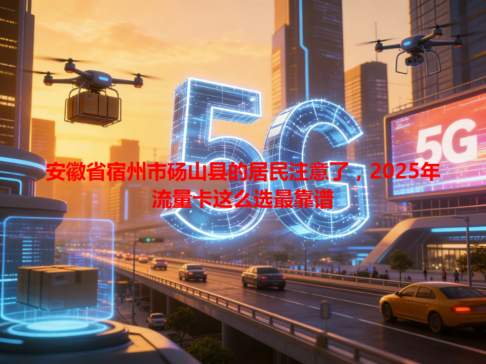 安徽省宿州市砀山县的居民注意了，2025年流量卡这么选最靠谱