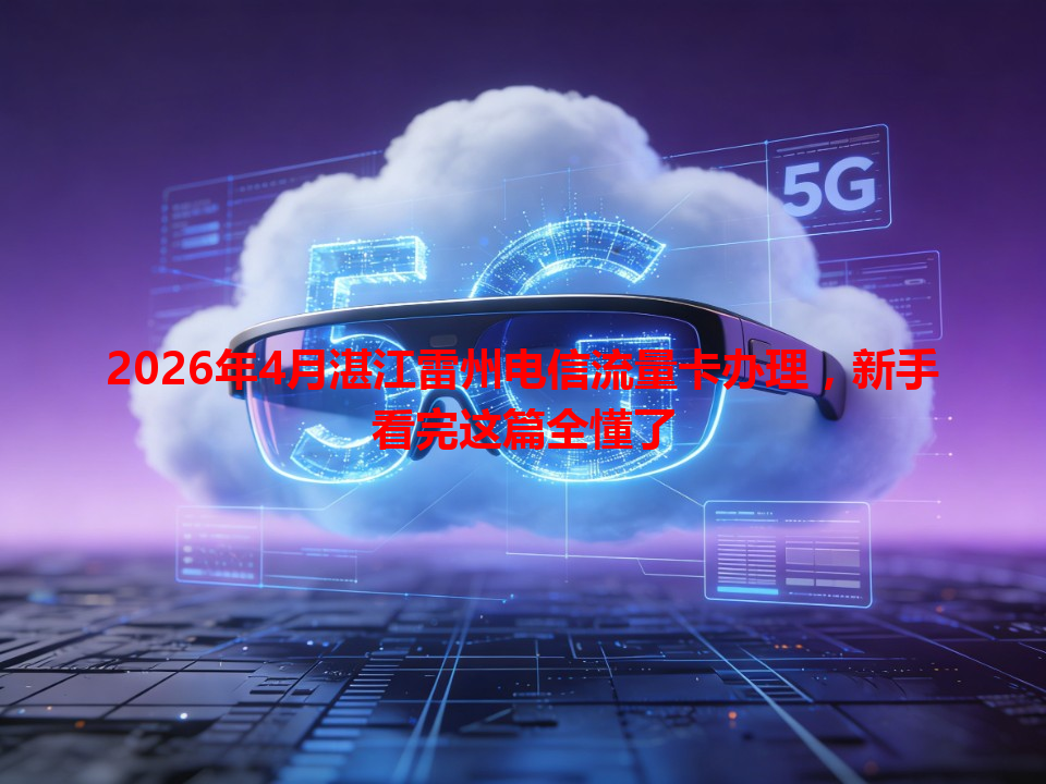 2026年4月湛江雷州电信流量卡办理，新手看完这篇全懂了