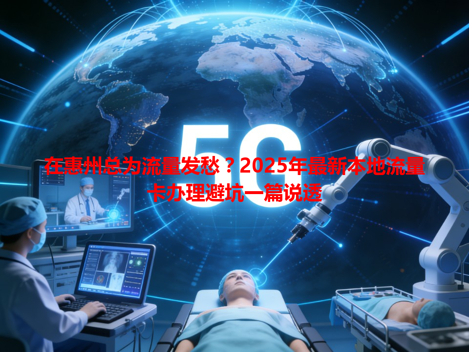 在惠州总为流量发愁？2025年最新本地流量卡办理避坑一篇说透