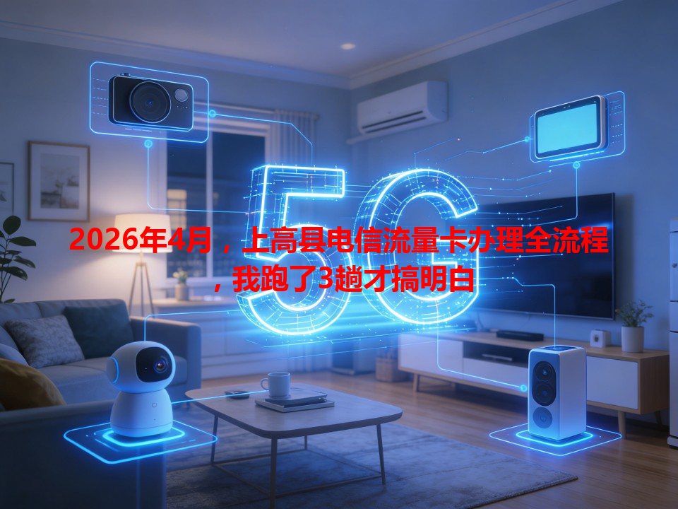 2026年4月，上高县电信流量卡办理全流程，我跑了3趟才搞明白