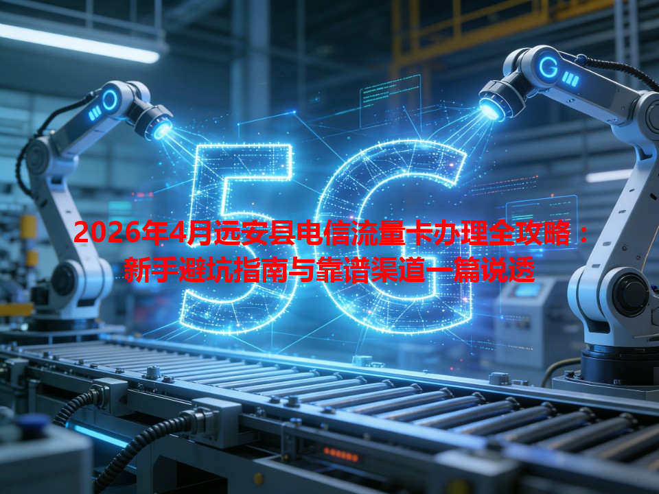 2026年4月远安县电信流量卡办理全攻略：新手避坑指南与靠谱渠道一篇说透
