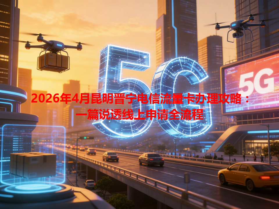 2026年4月昆明晋宁电信流量卡办理攻略：一篇说透线上申请全流程