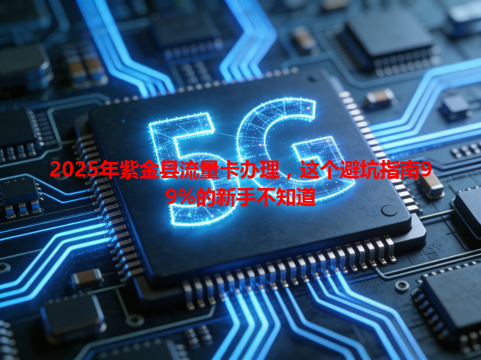 2025年紫金县流量卡办理，这个避坑指南99%的新手不知道
