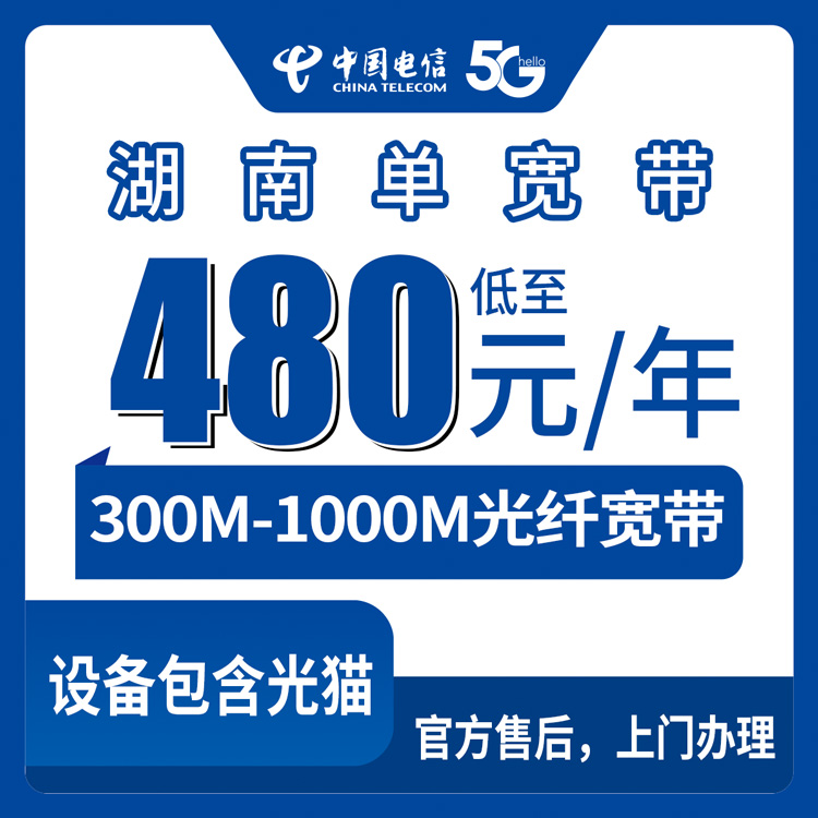 2026年8月中旬湖南省益阳市电信单宽带包年怎么选？480-1200元6档套餐实测分享
