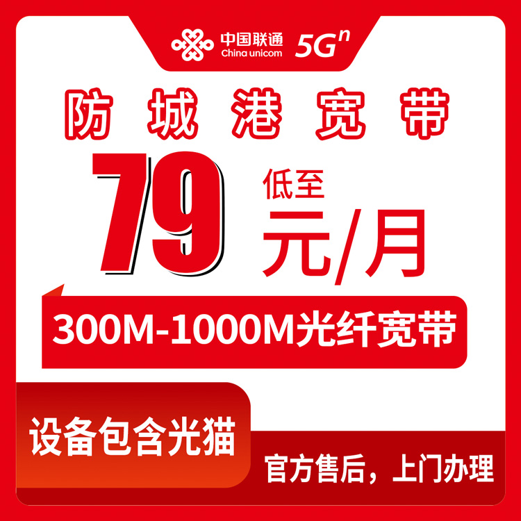 2026年8月中旬广西防城港东兴市联通宽带多少钱一个月？东兴镇江平镇马路镇300M-1000M月包套餐实测分享