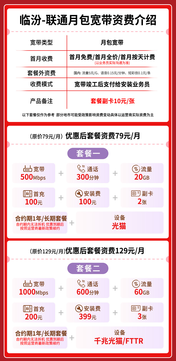 宽带套餐详情图