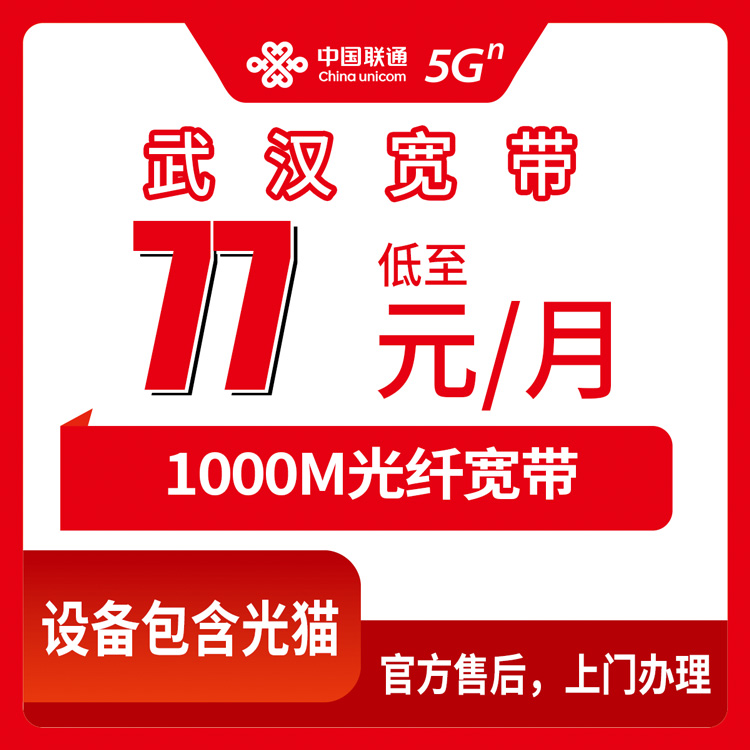 2026年10月中旬武汉汉阳区联通1000M月包宽带77-119元怎么选？新手避坑实测分享