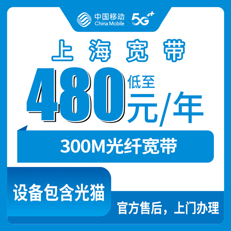 2026年10月上旬上海市闵行区移动宽带怎么选？480元包年300M年包宽带真实体验记录