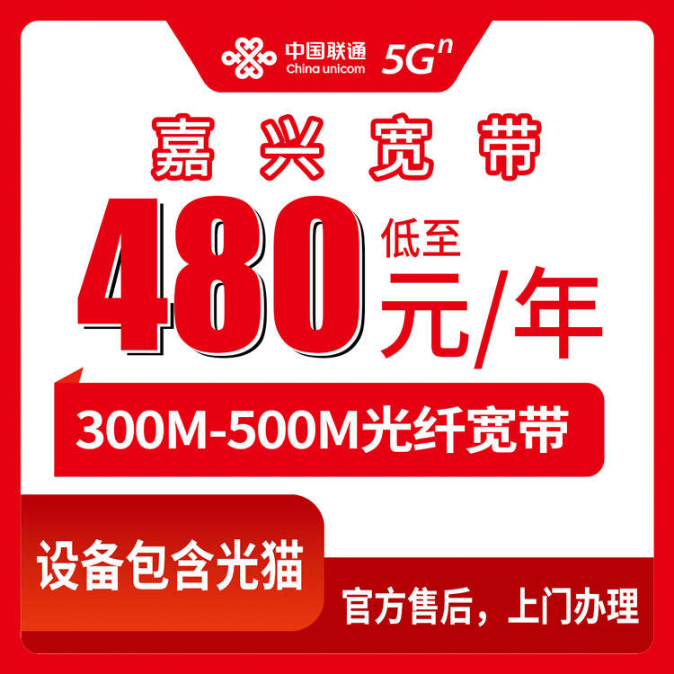 2026年10月中旬浙江嘉兴海宁市联通单宽带怎么选？300M和500M包年资费一次讲明白