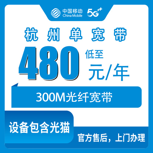 2026年10月下旬浙江省杭州建德市移动宽带300M一年多少钱？480包年单宽带实测分享